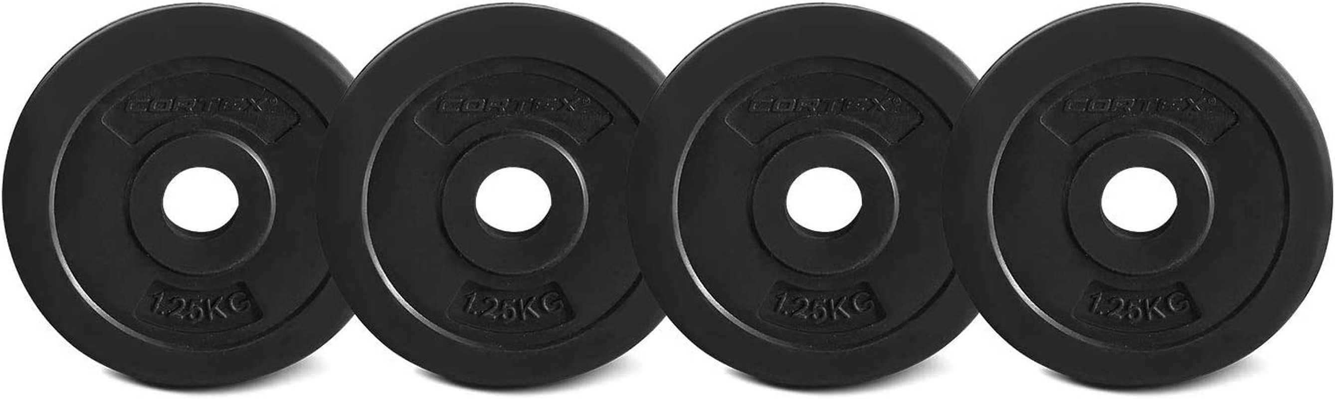 Cortex 1.25KG Endurashell Weight Plate 25Mm (4 Pack) Weight Lifting Weight Plate Bars Home Gym Set