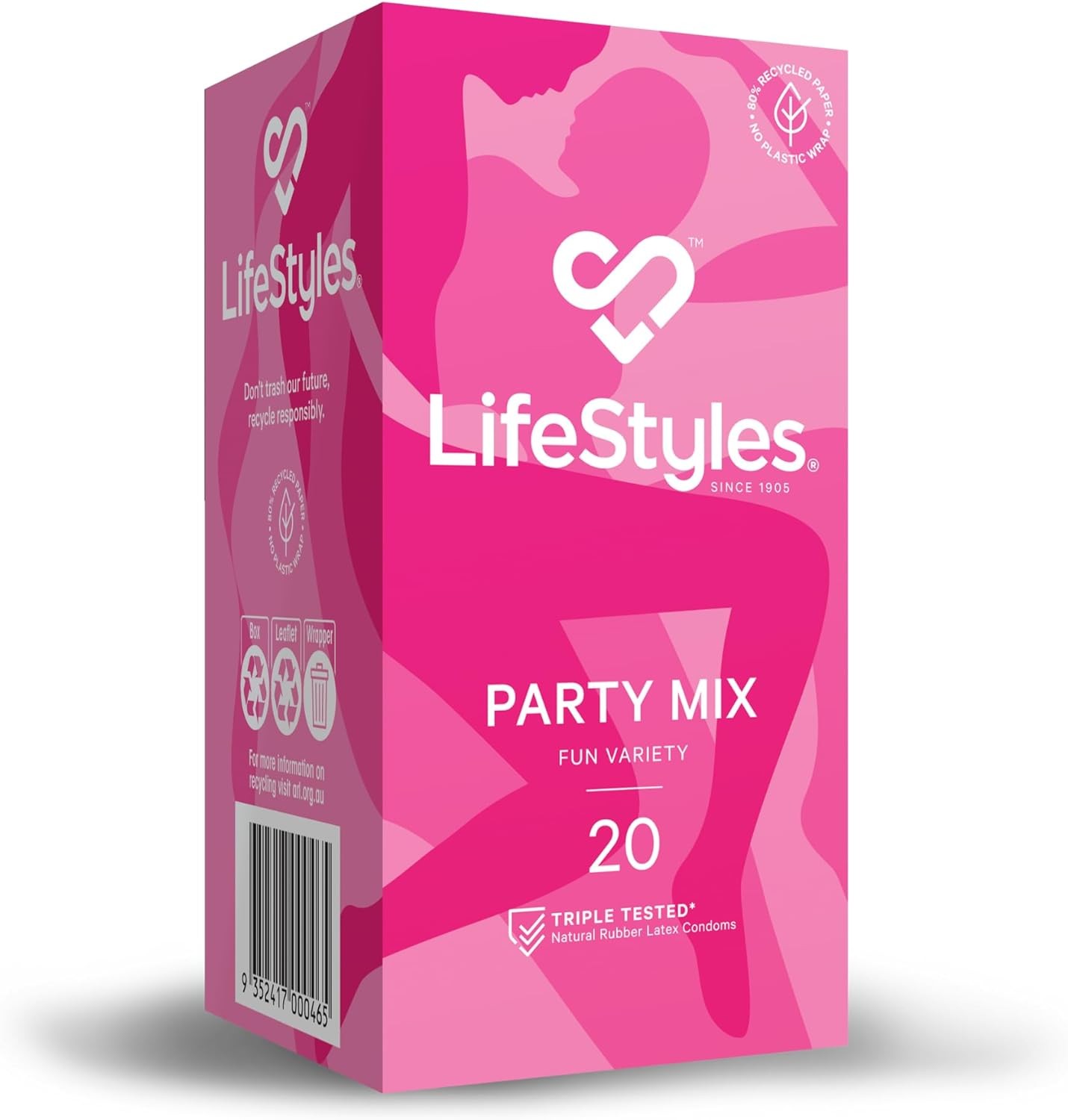 Lifestyles® Party Mix Condoms 20 Pack