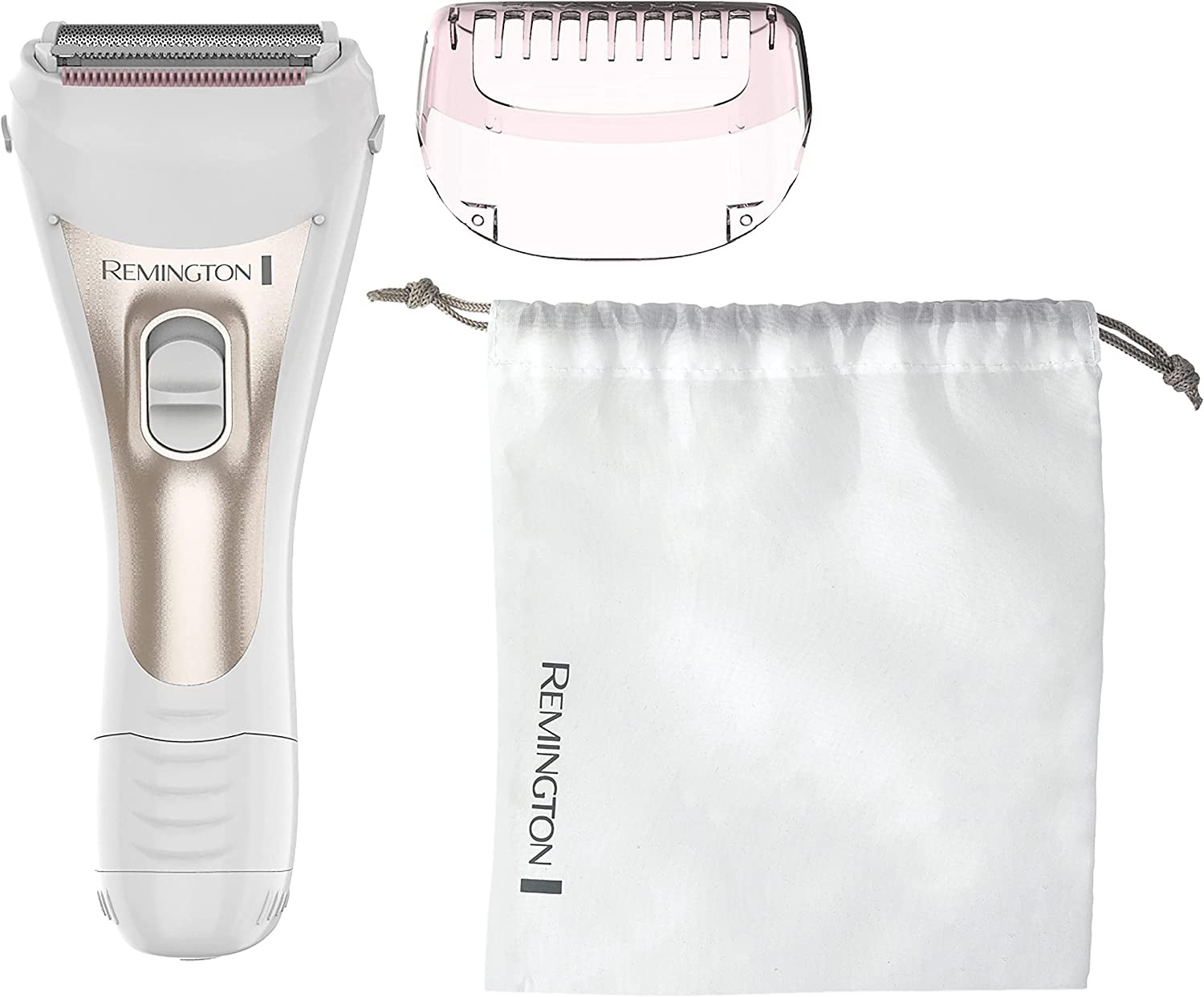 Remington Smooth S1 Lady Shaver, WF1000AU, Cordless Waterproof Women’S Shaver, Use Wet and Dry, Body Hair Remover for Legs, Bikini, Arms and Underarm – White