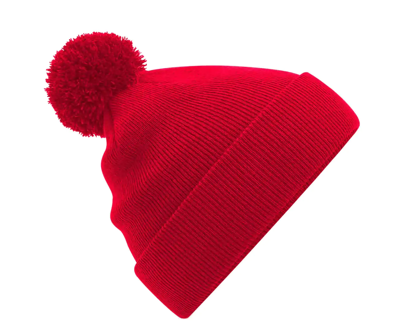 Beechfield Childrens/Kids Original Pom Pom Beanie (Classic Red) – BC4948