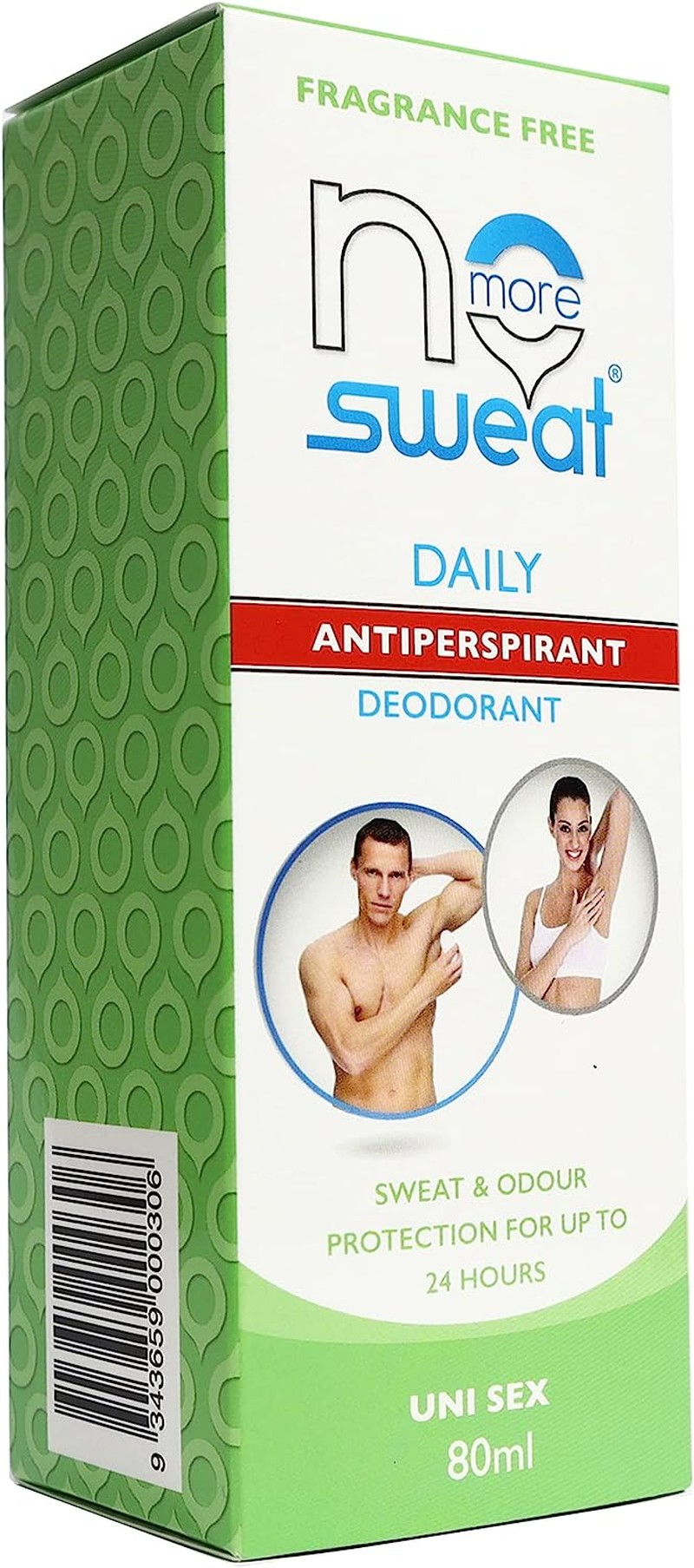 No More Sweat Daily Use Antiperspirant Cream 24Hr Protection, 80Ml