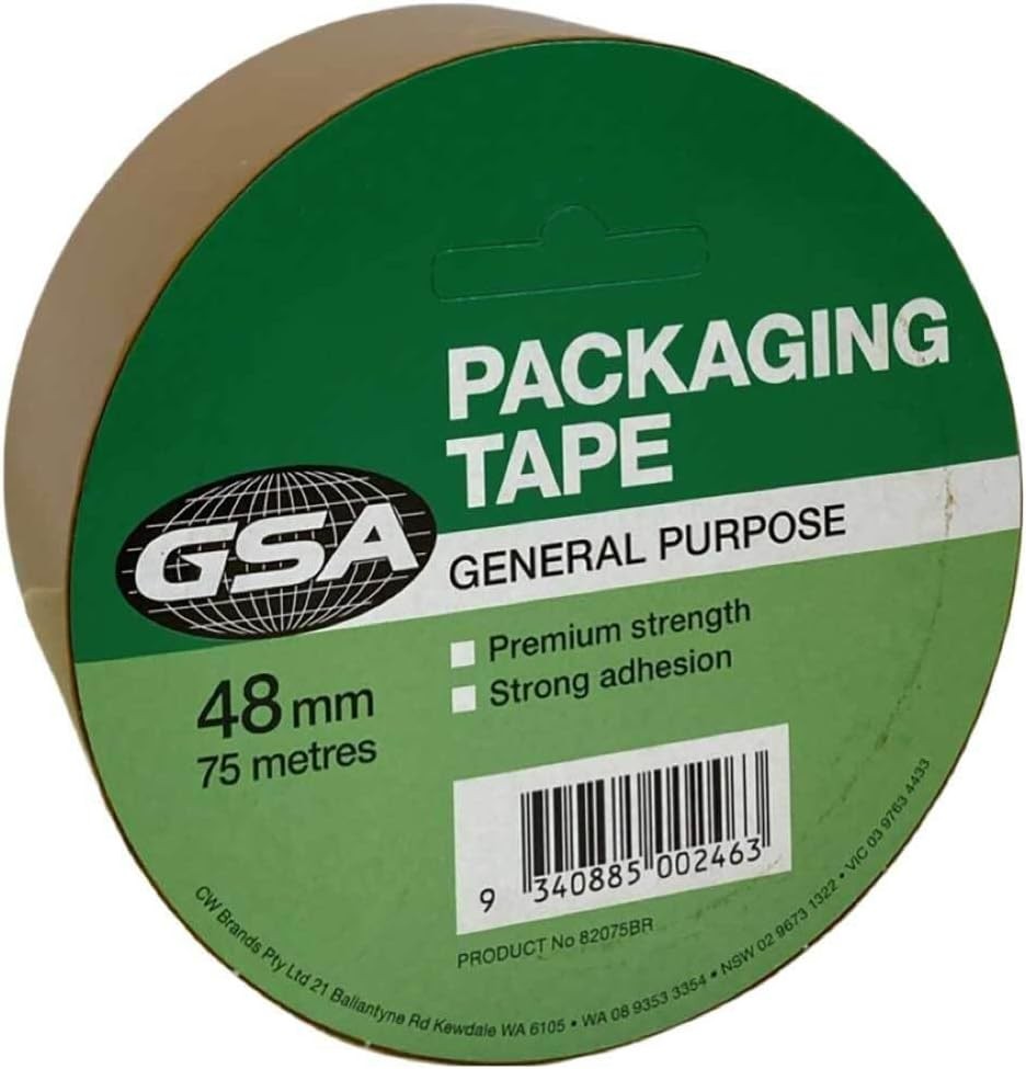 GSA General Purpose Packaging Tape, 48 Mm X 75 Meter, Brown