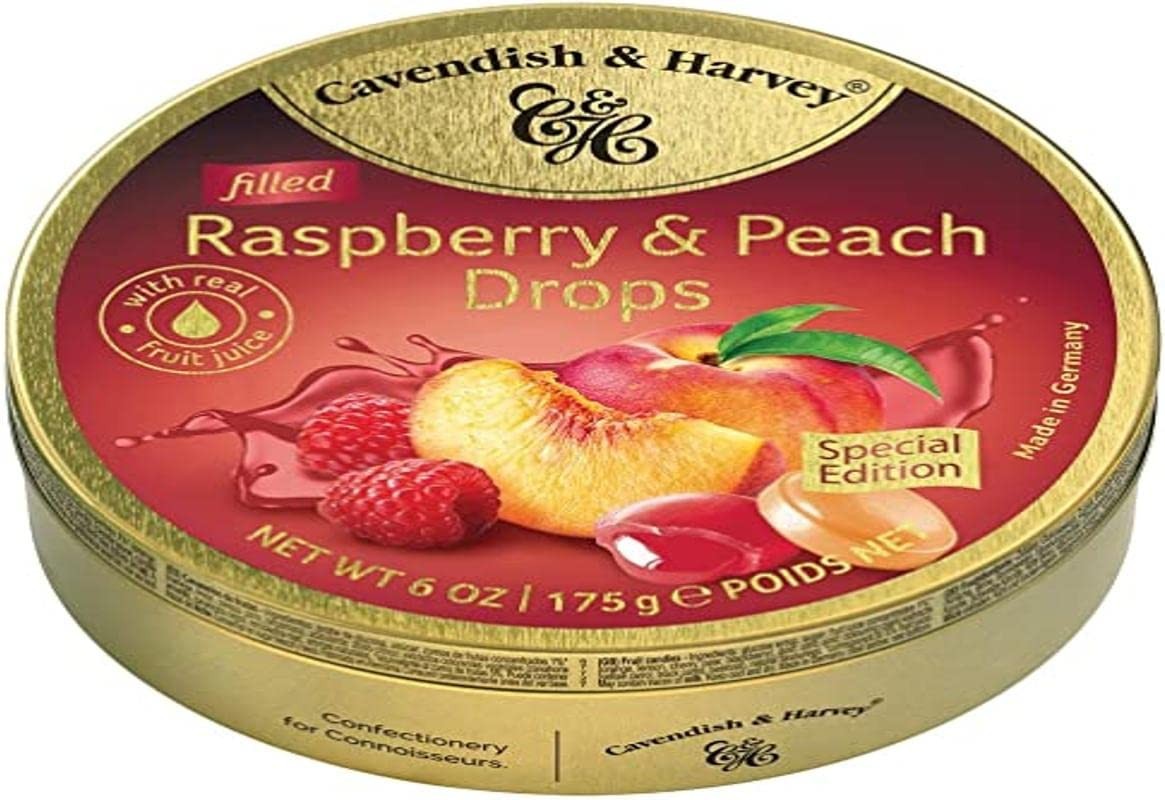 Cavendish & Harvey Raspberry & Peach Drops 175 G