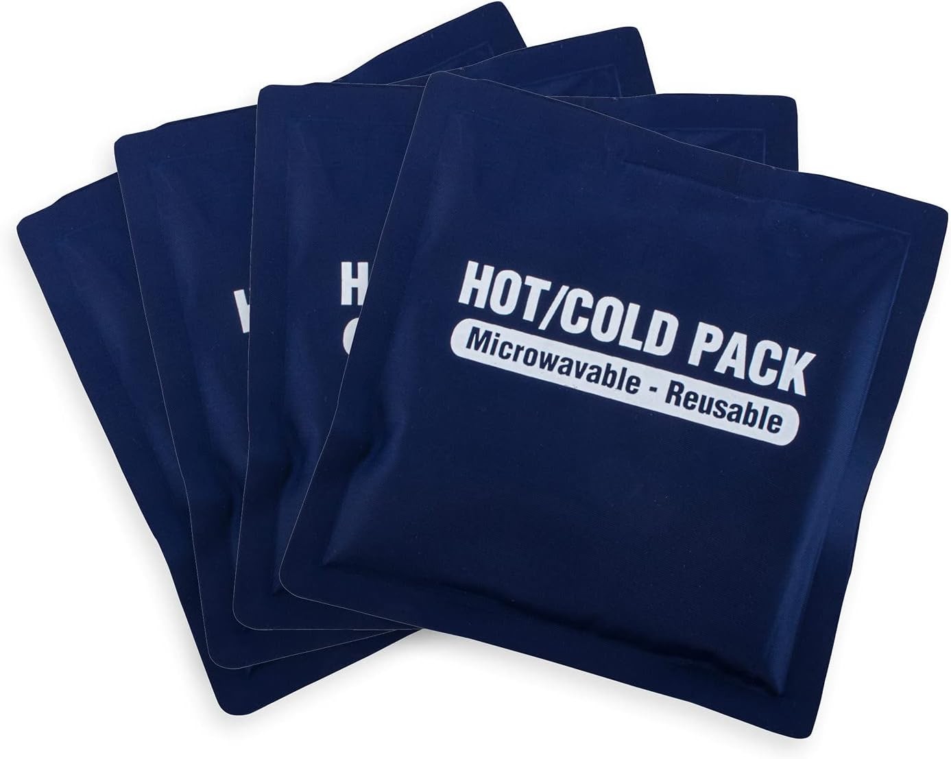 1St Care 4PK Hot Cold Gel Packs Reusable Microwavable Freeze 15 X 15Cm