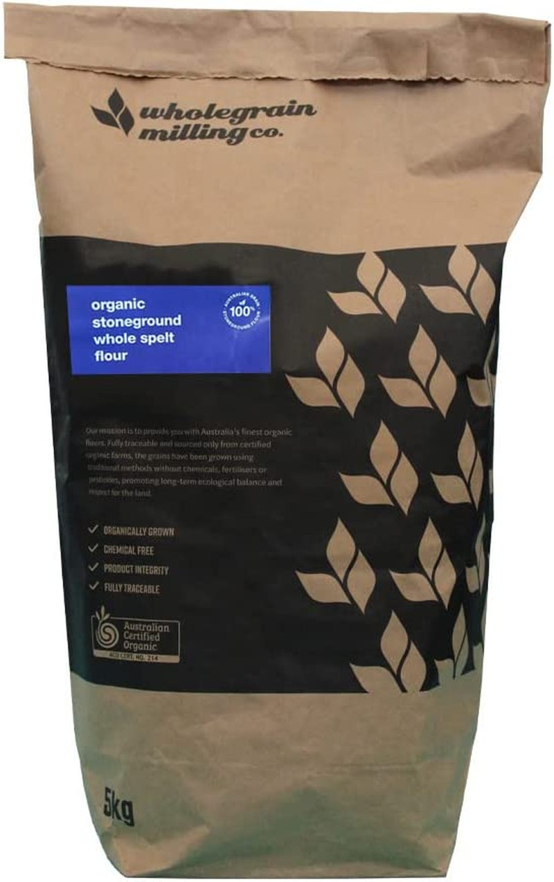 Wholegrain Milling Co Organic Stoneground Whole Spelt Flour, 5 Kg