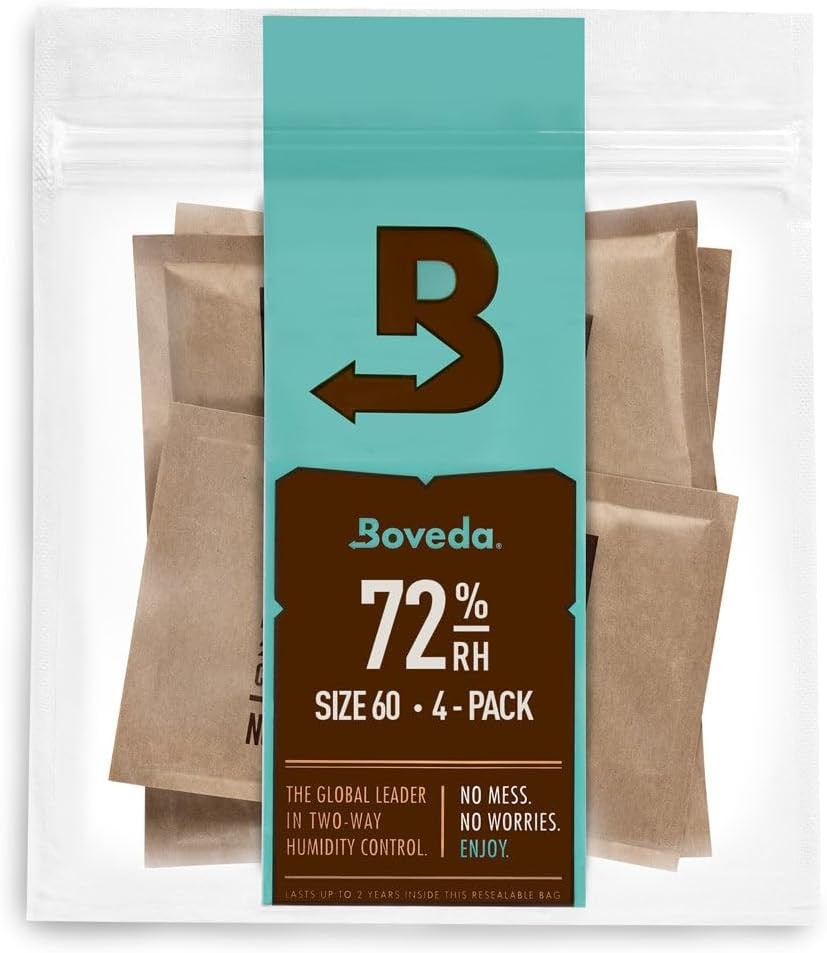 Boveda 2 Way Humidification System 72% 4 Pack for Case Seasoning