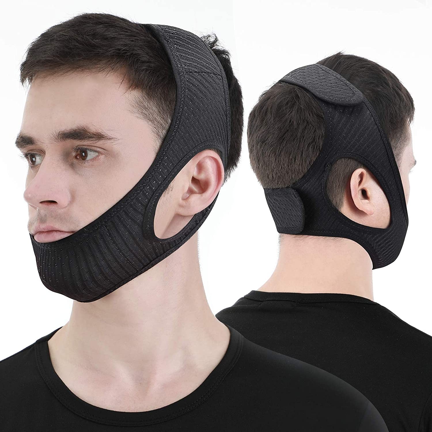 Anti Snoring Chin Strap for Snoring Solution, Vosaro Newest Chin Strap for Men Women, Adjustable and Breathable Stop Snoring Device for Snorers of All Ages, Snoring Sleep Aid