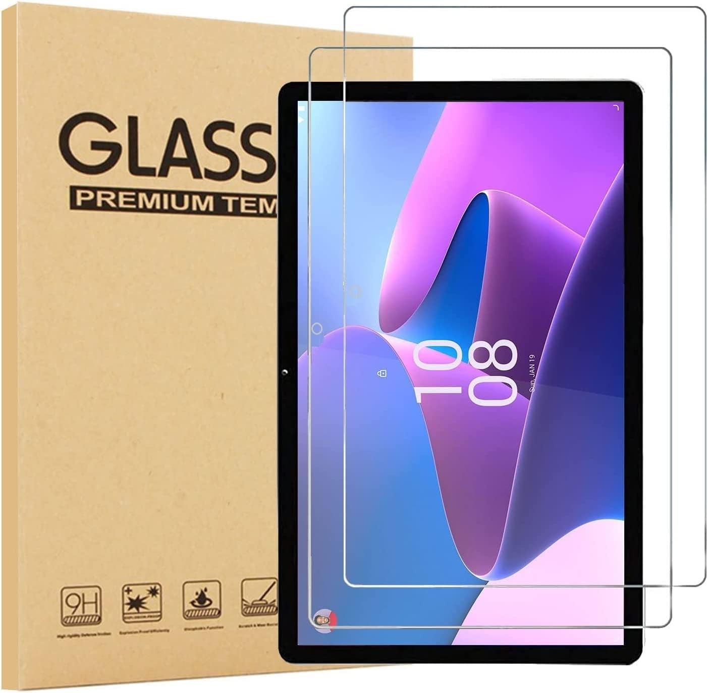 USTIYA Screen Protection for Lenovo Tab P11 2 Gen 11.5″ TB-350 11.5 Inch Tempered Glass 2 Pack