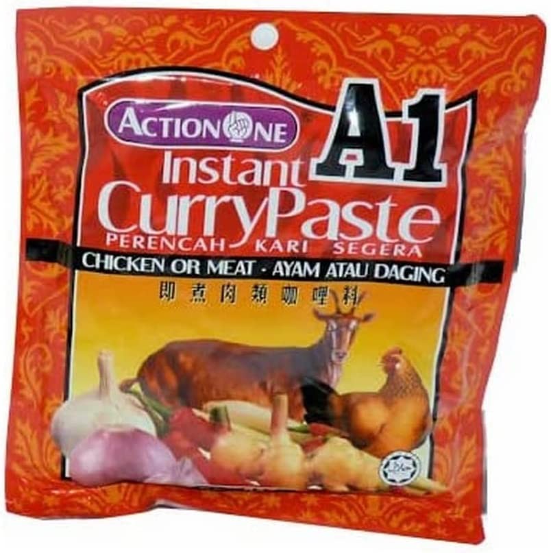 Action A1 Instant Chicken or Meat Curry Paste 230 G