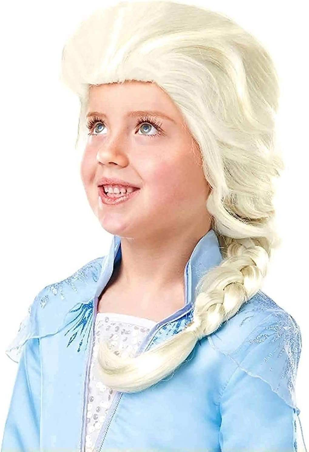 Rubie’S 300471NS Kids ELSA FROZEN 2 WIG, CHILD, White, One Size