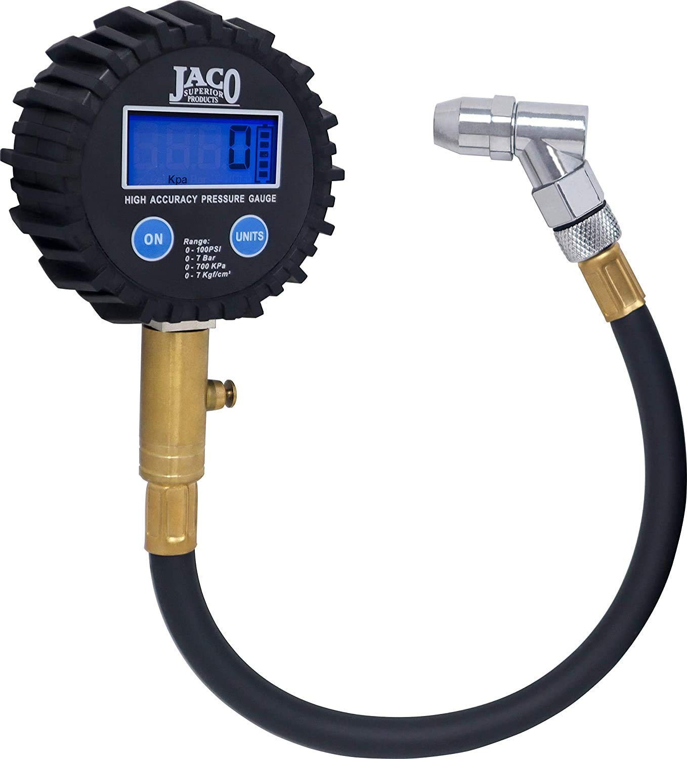 JACO Elitepro Digital Tire Pressure Gauge – Professional Accuracy – 100 PSI