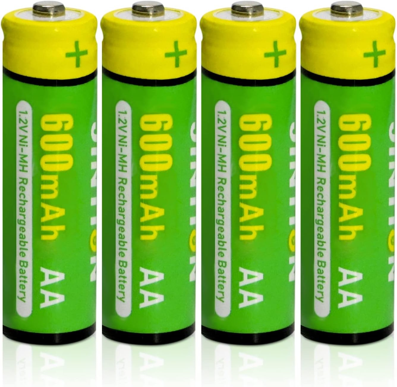 Rechargeable AA Batteries for Solar Lanterns Replacement Nimh AA 600Mah 1.2V AA Solar Batteries Replace for Solar Garden Lights String Lights(4 Pack)