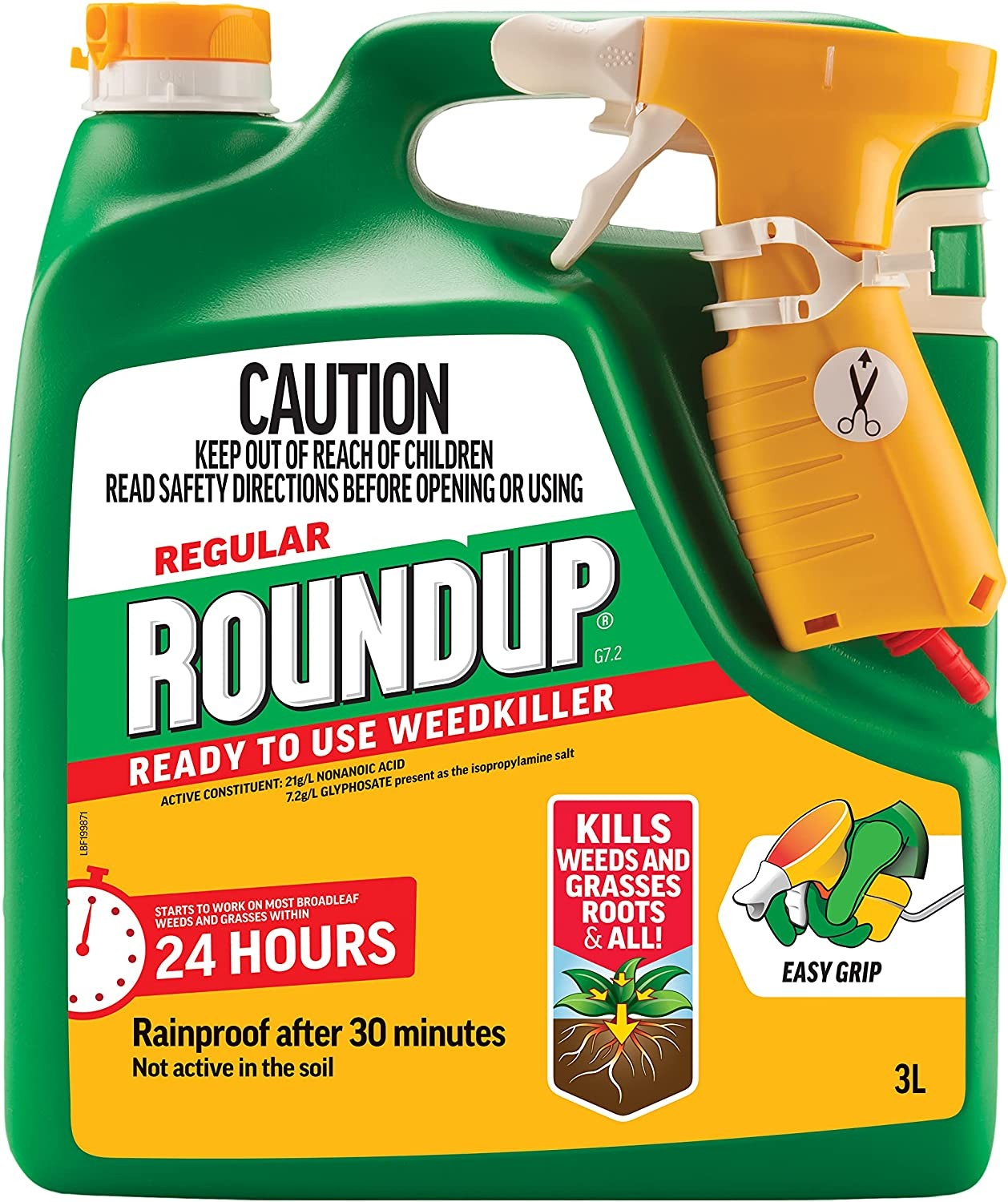 Evergreen Garden Care Regular 24H Weed Killer Spray 3 Litre, Green