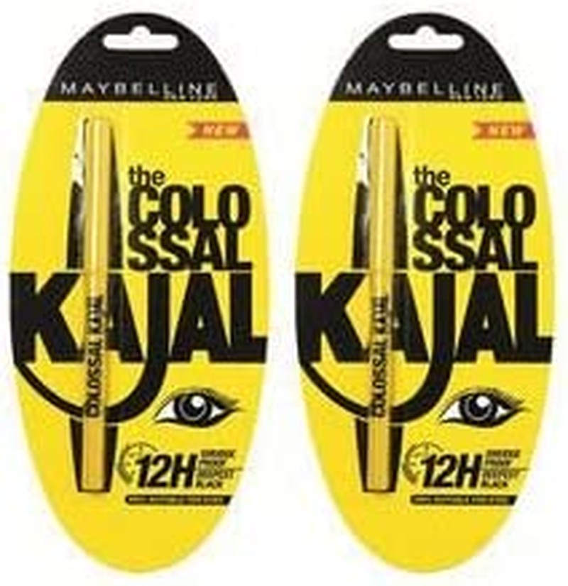 Maybelline Colossal Kajal Balck 0.35Gm (Pack of 2)