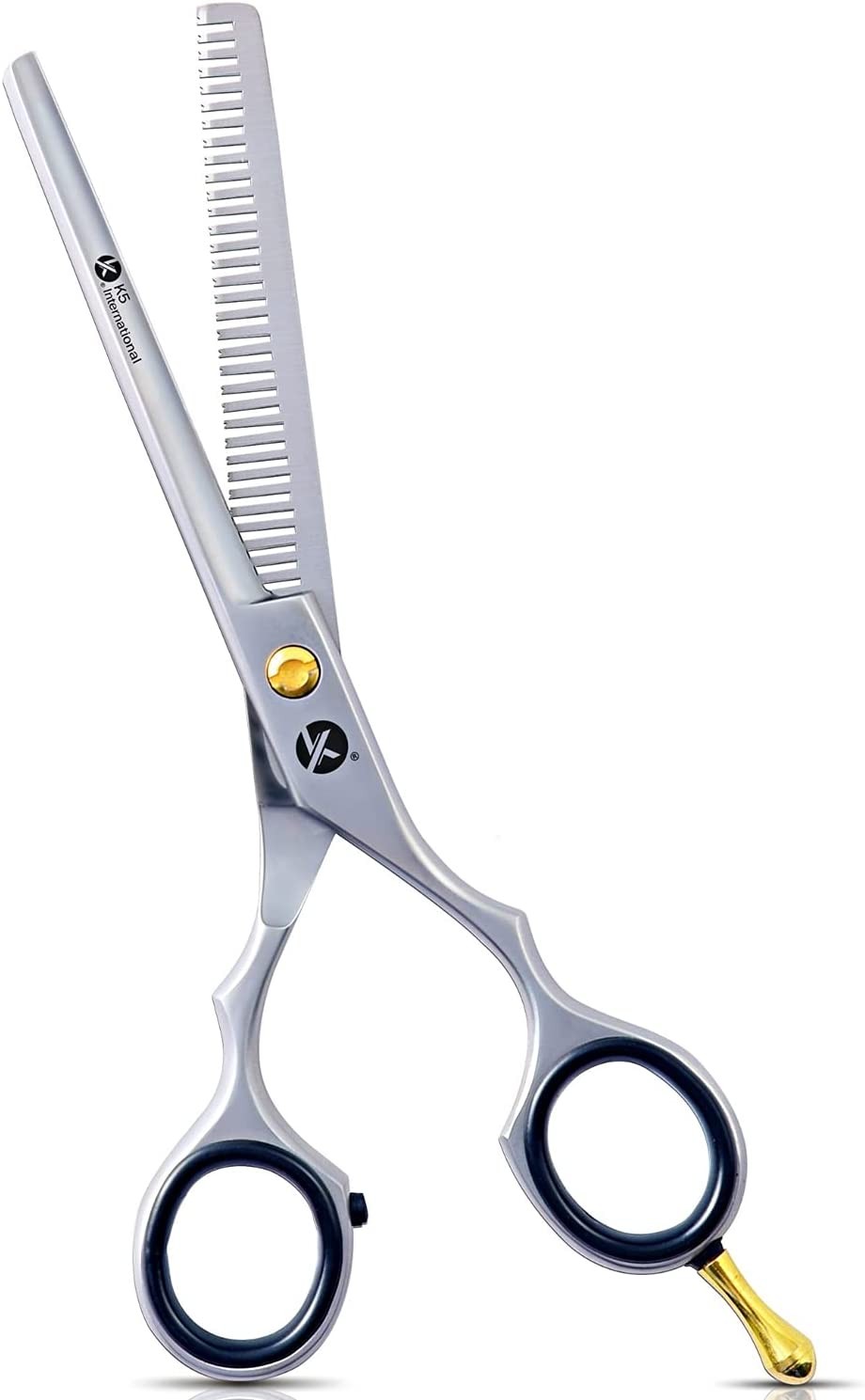 K5 Professional Hair Thinning Scissors, Barber Hair Scissors Professional 6 Inches Stainless Steel Hair Cutting Scissors for Men, Women and Salons