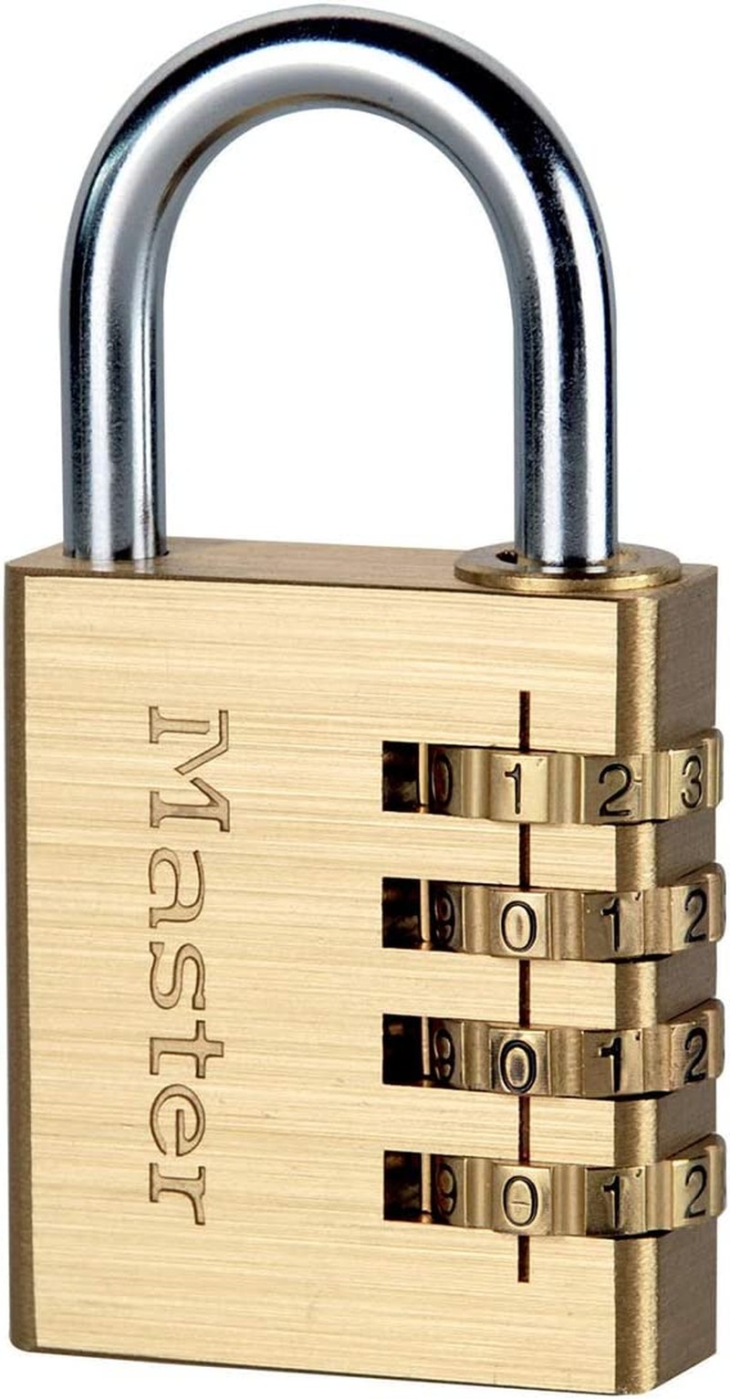 Master Lock Aluminum 4-Digit Combination Padlock, 40 Mm Size