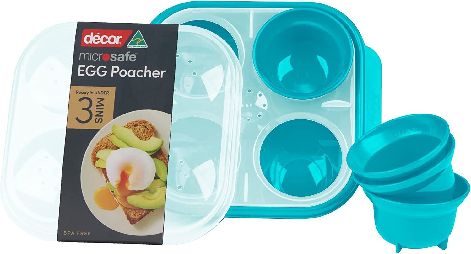 Decor Microsafe Egg Poacher, Teal