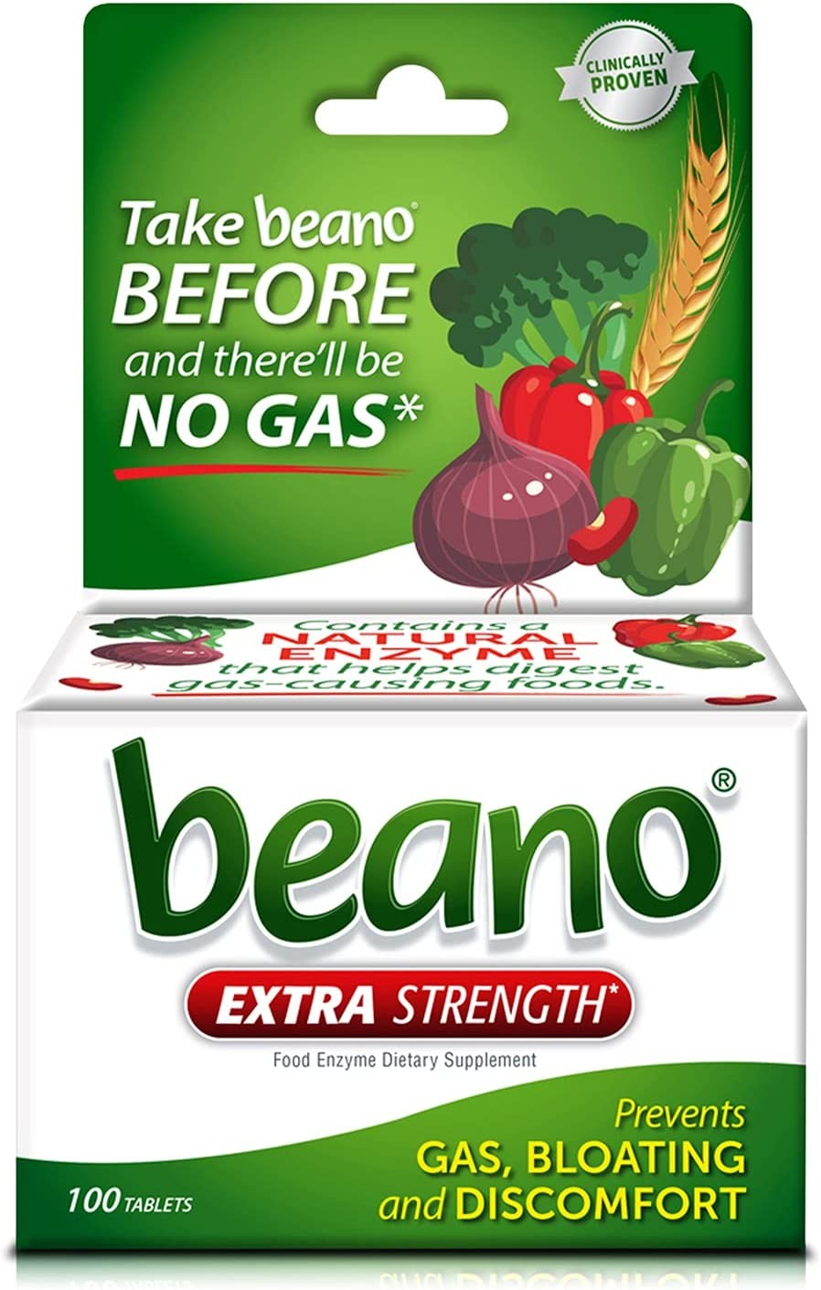 Beano Ultra 800 Gas Prevention | Bloating Relief | 100 Tablets | Packaging May Vary