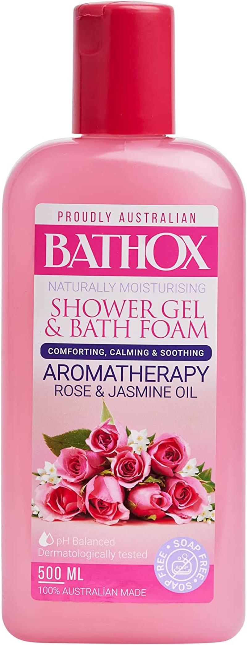 Bathox Aromatherapy Rose and Jasmine Oil Shower Gel 500 Ml