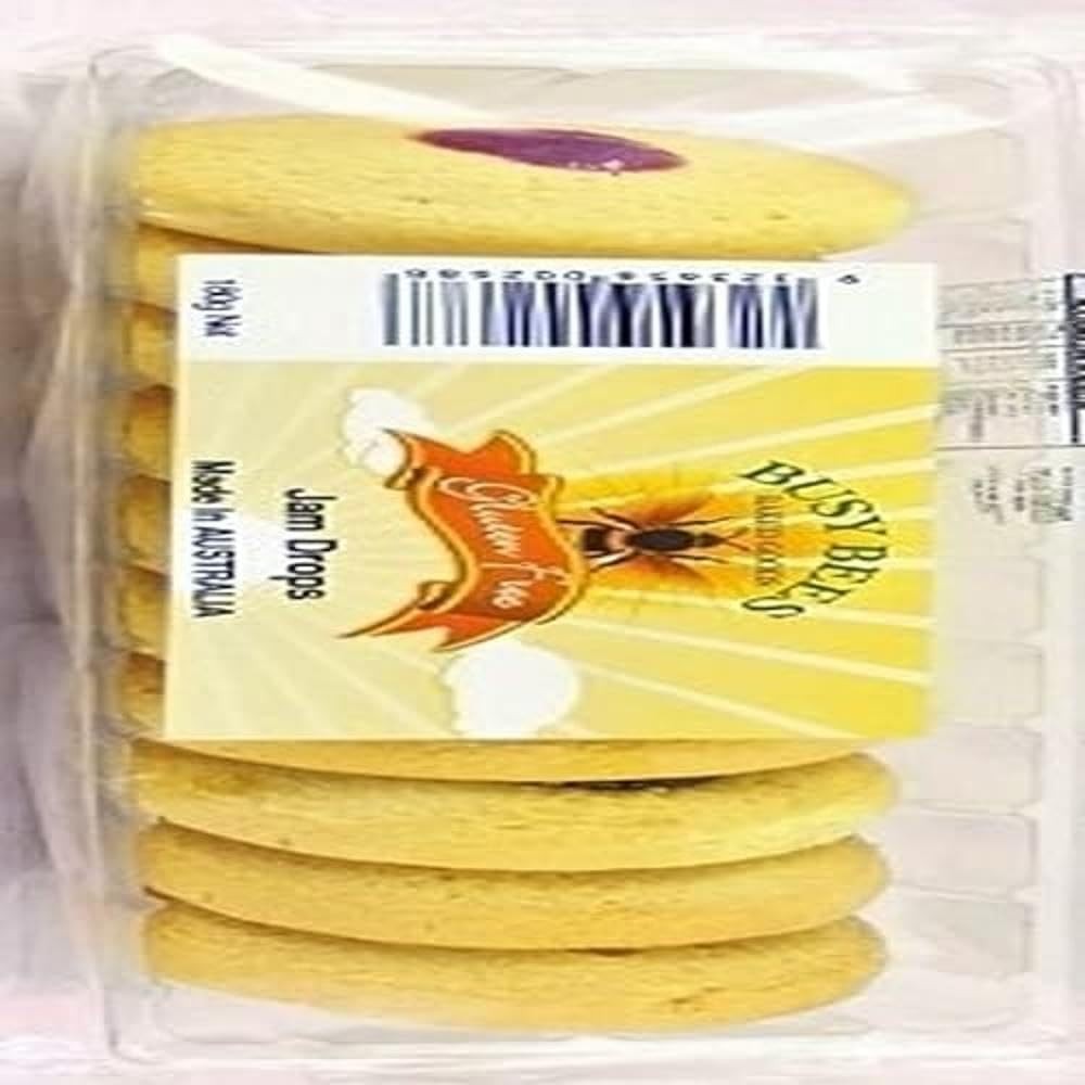 Busy Bees Gluten Free Jam Drops Biscuits 180 G