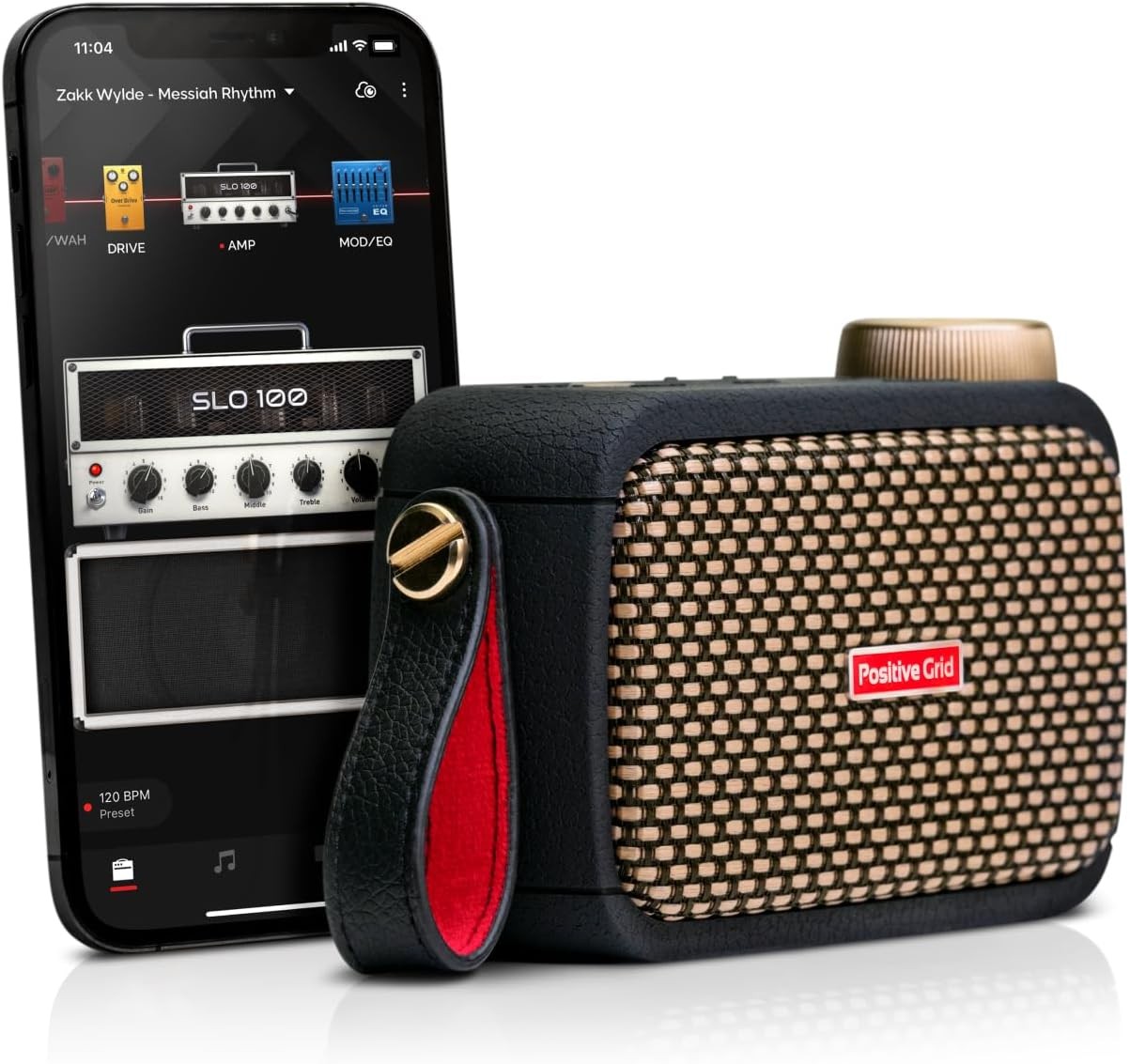 Positive Grid Spark GO 5W Ultra-Portable Smart Guitar Amp, Headphone Amp & Bluetooth Speaker with Smart App for Electric Guitar, Acoustic or Bass