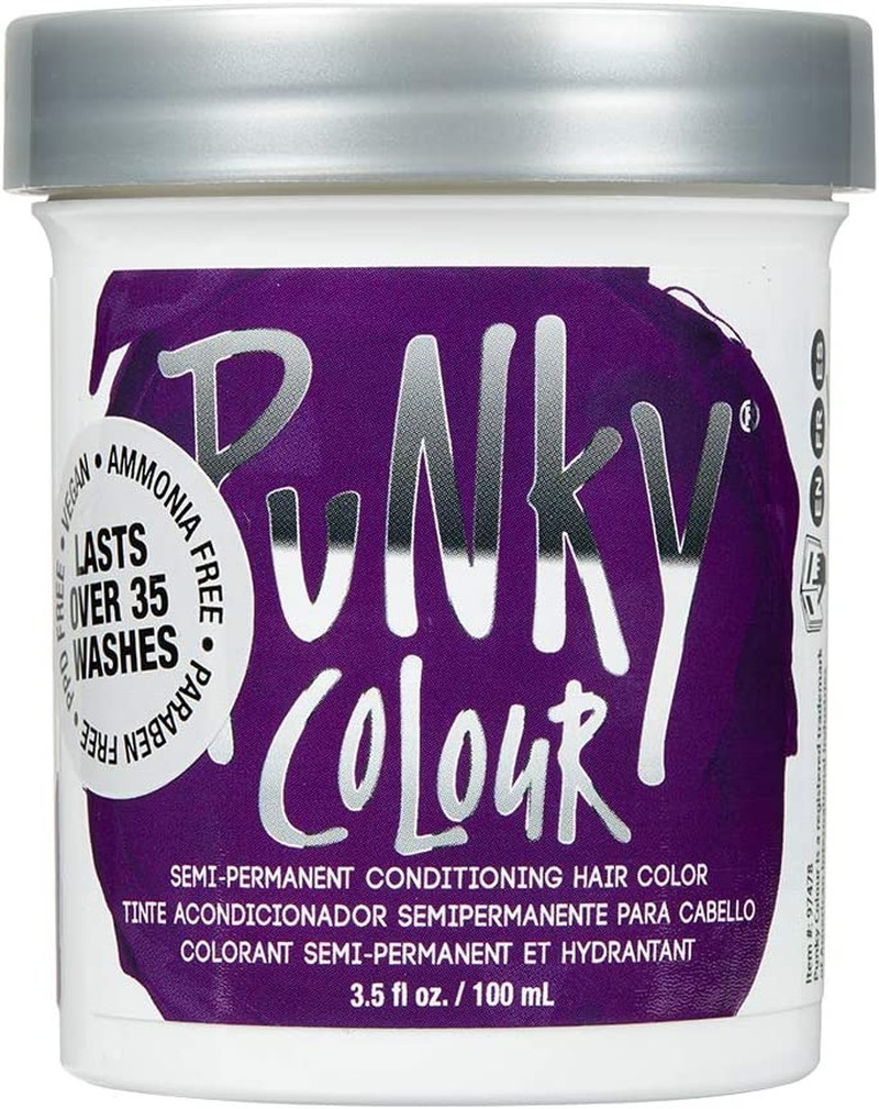 Jerome Russell Punky Hair Color Creme, Purple, 3.5 Ounce