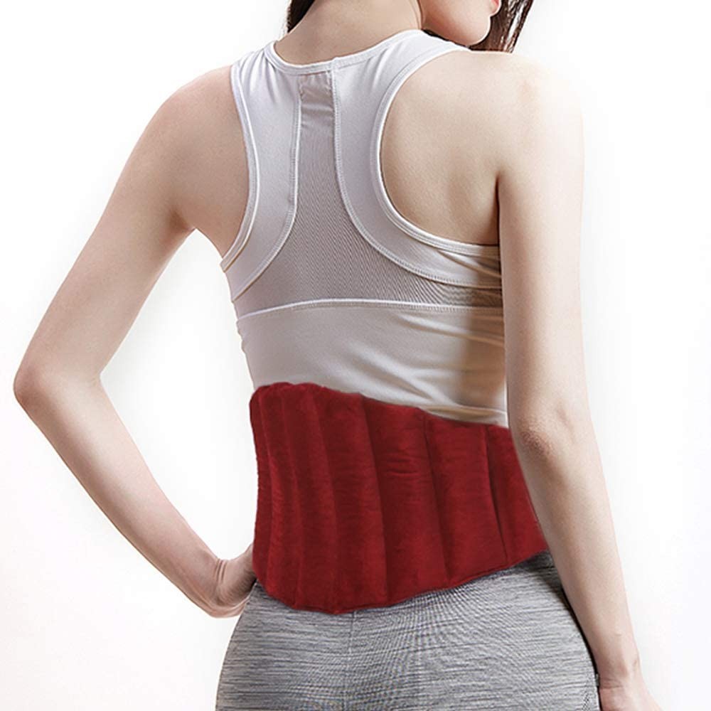 Aroma Season Microwave Heating Pad for Back Pain Cramp. Heated Belt Waist Back Wrap, Hot Therapy for Recovery