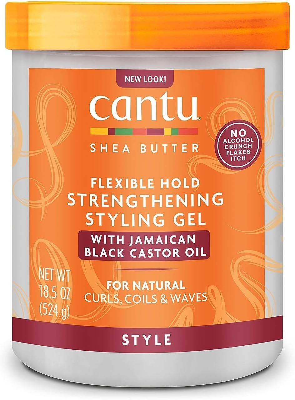 Cantu Shea Butter Maximum Hold Strengthening Styling Gel with Jamaican Black Castor Oil 524 G