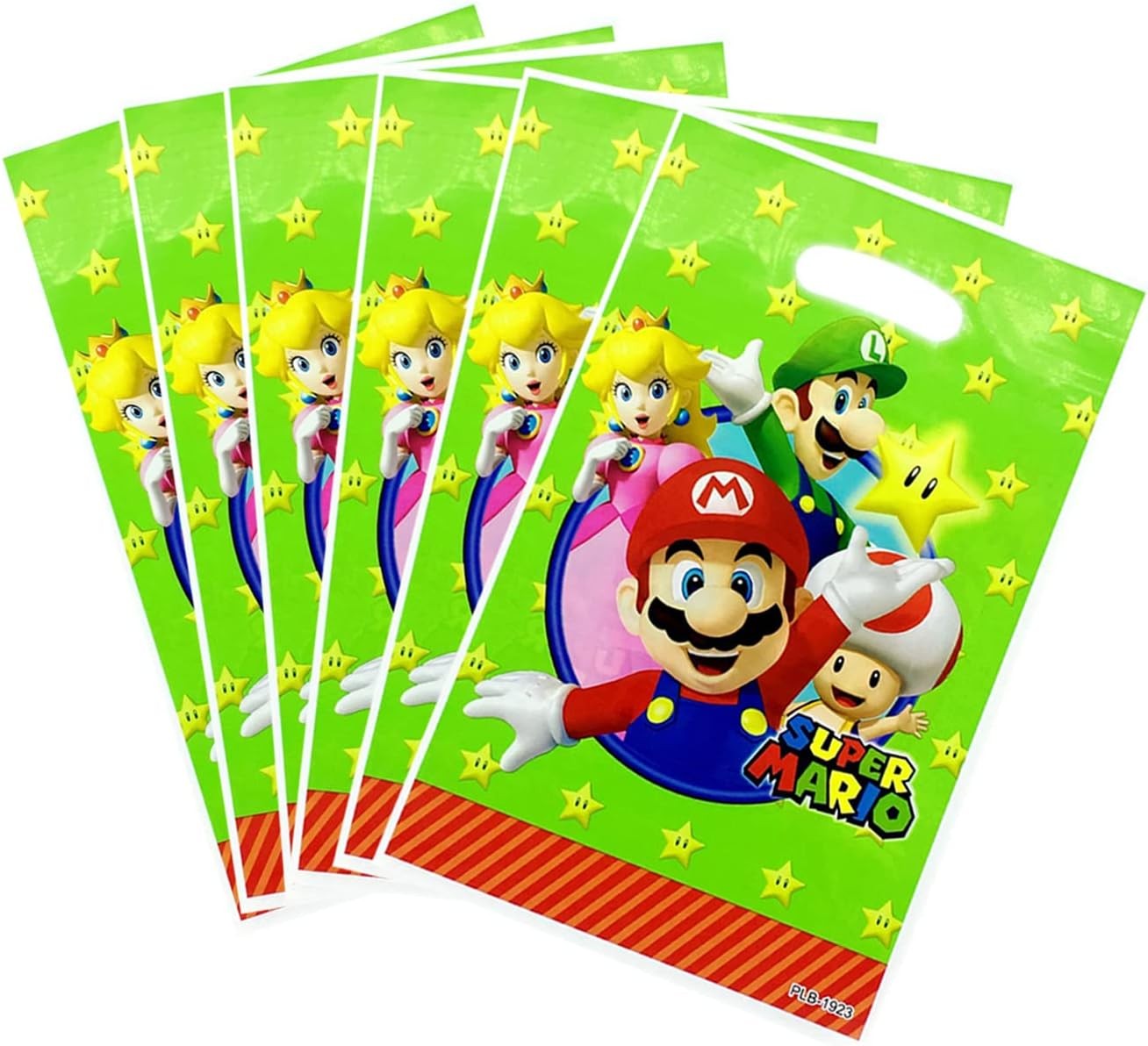 BXM 30PCS Mario Theme Gift Bags Party Favors Bags Treat Candy Bags for Kids Birthday Video Game Party