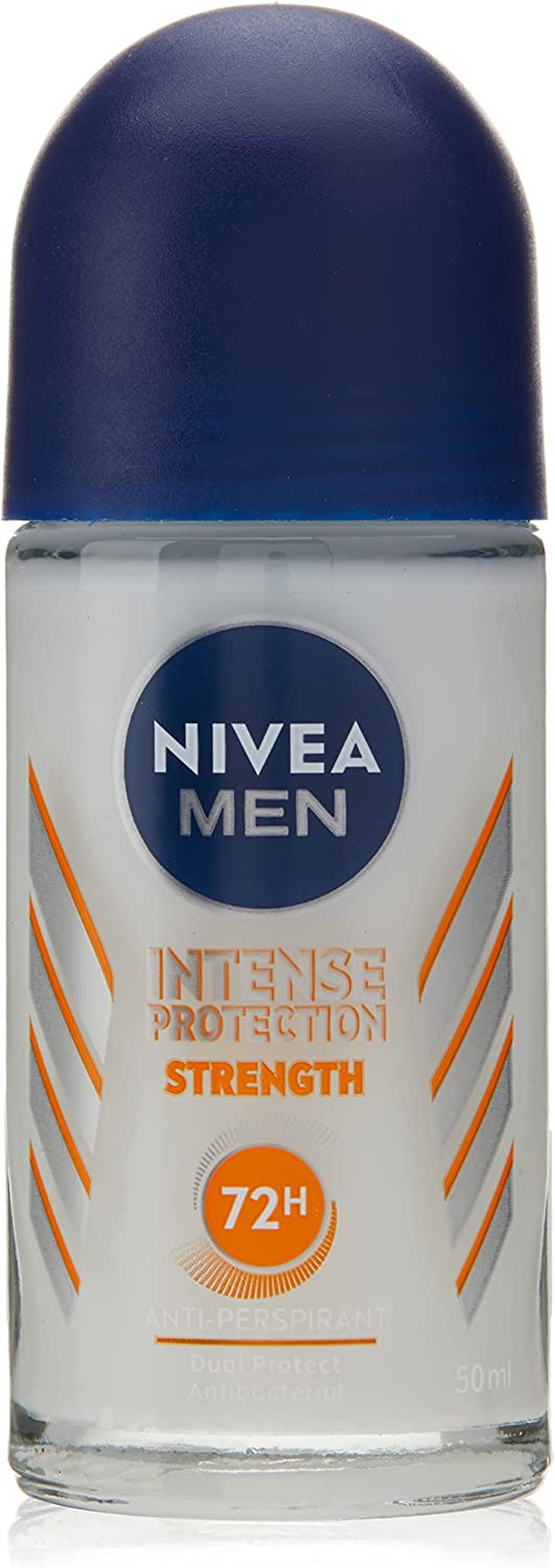 NIVEA MEN Intense Protection Strength Roll on Deodorant (50Ml), 72HR Antiperspirant Deodorant for Men, Male Deodorant Roll on with Dual Protect and Fresh Scent