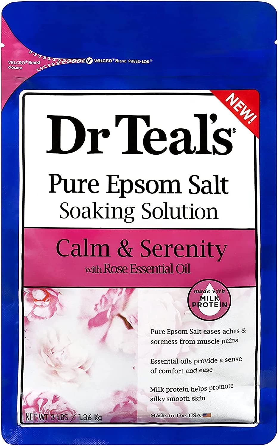 Dr Teal’S Dr Teal’S PES Rose Oil (Calmandserenity) 1.36Kg, 1 Count