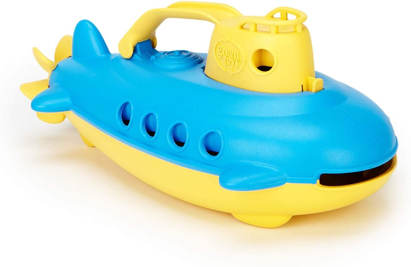 Green Toys Submarine Water Play 4 Inches Yellow