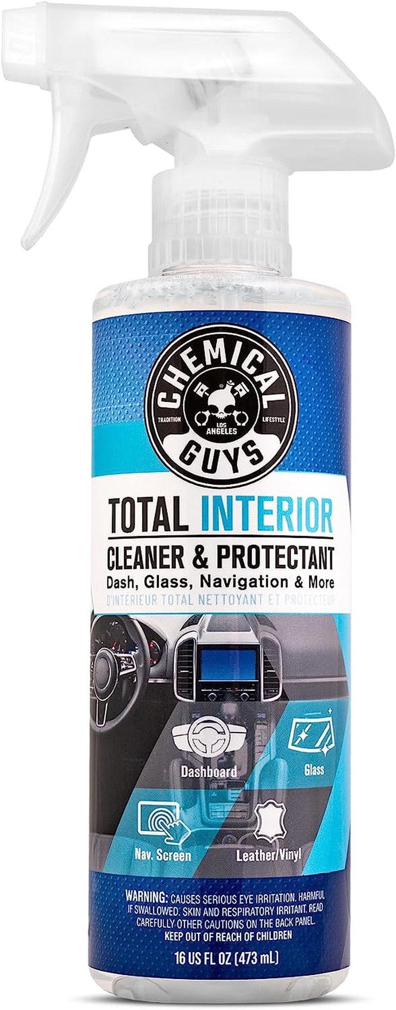 Chemical Guys SPI22016 Total Interior Cleaner and Protectant, Safe for Cars, Trucks, Suvs, Jeeps, Motorcycles, Rvs & More, 473 Ml