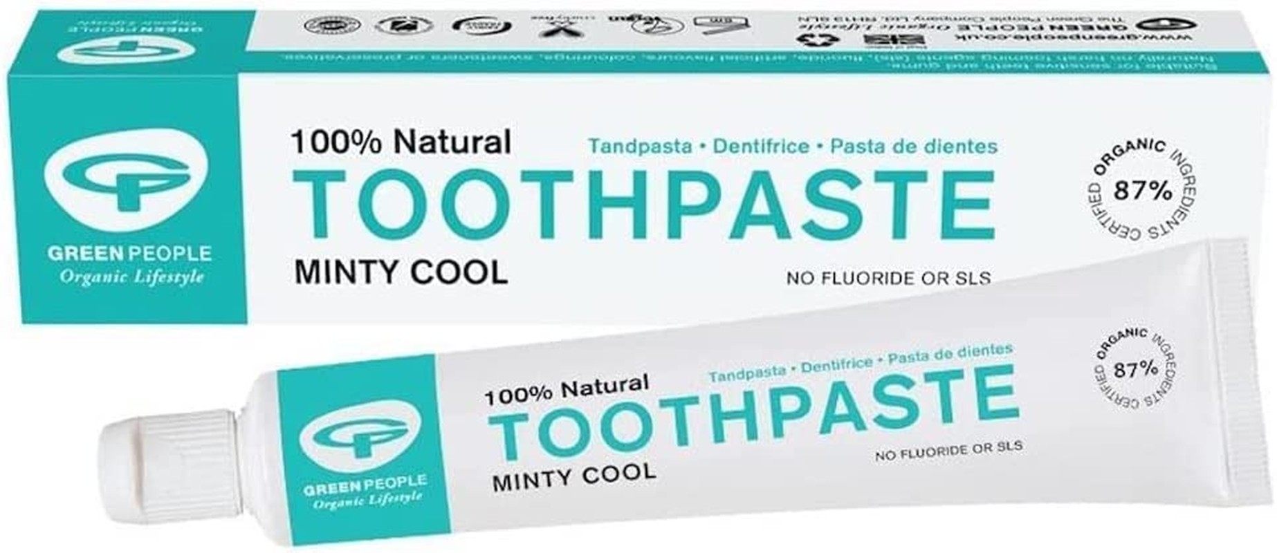 Green People Minty Cool Toothpaste, 50 Milliliters