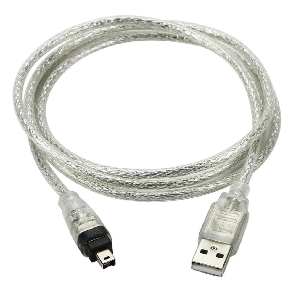 Chenyang Usb Male to Firewire Ieee 1394 4 Pin Male Ilink Adapter Cord Cable for Sony Dcr-Trv75E Dv