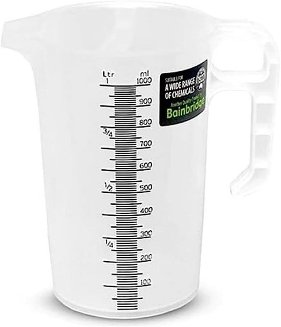 Bainbridge Fluid and Chemical Measuring Jug, 1 Litre Capacity