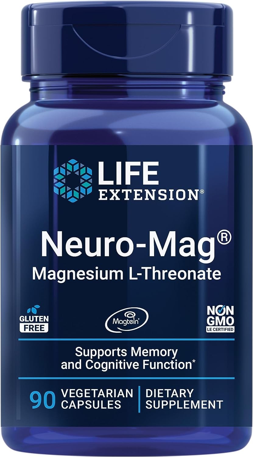 Life Extension Neuro-Mag Magnesium L-Threonate 90 Vegetarian Capsules