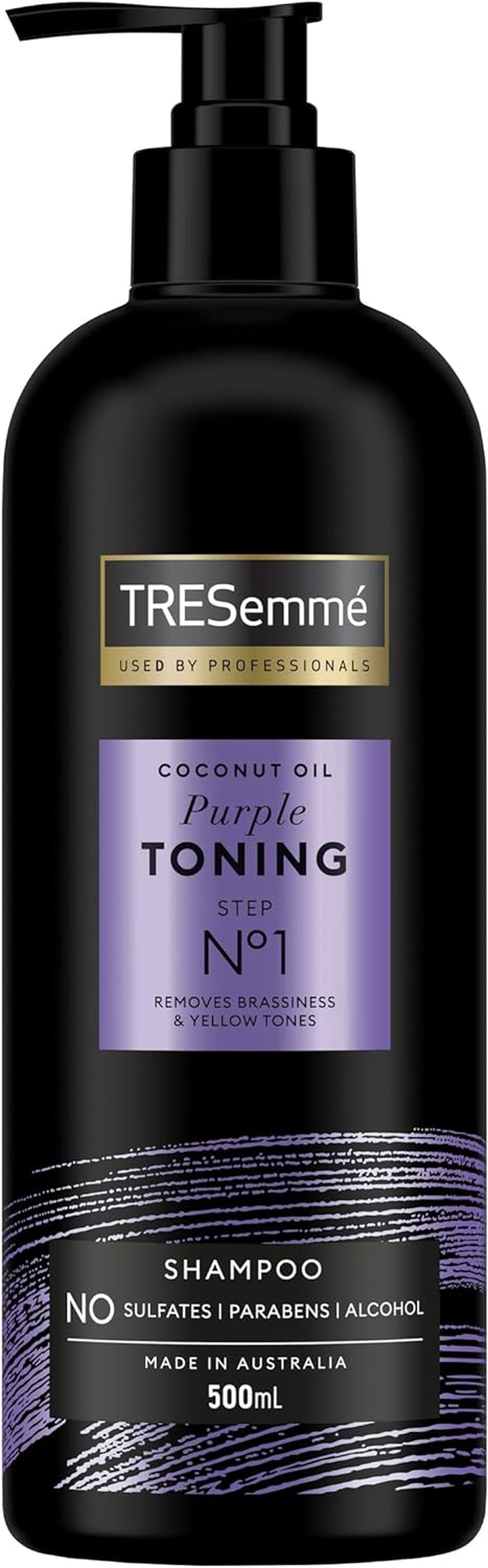 Tresemmé Purple Toning Shampoo 500 ML with Purple Pigment & Coconut Oil to Nourish Dry, Bleached Hair