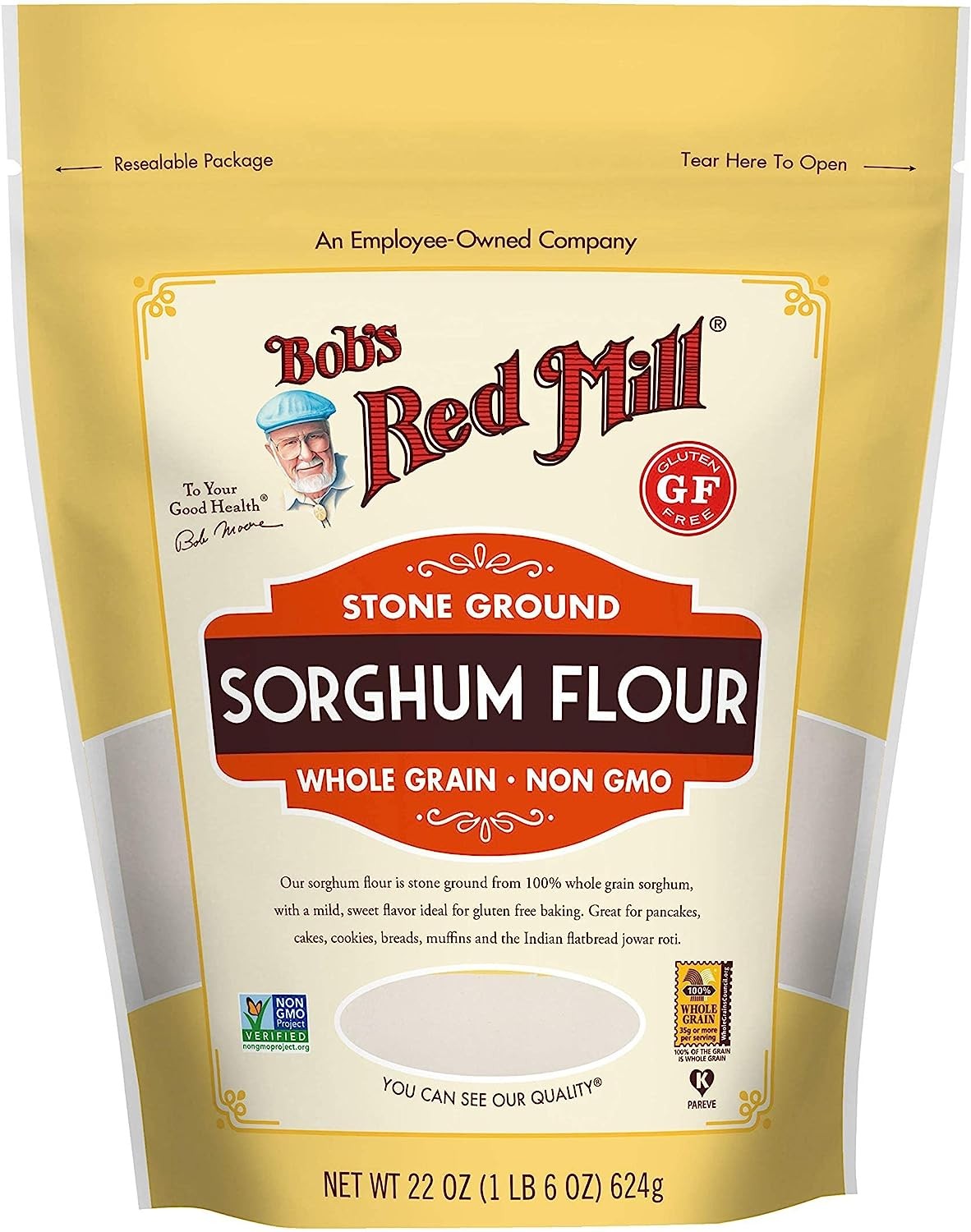 Bob’S Red Mill Bob’S Red Mill Gluten Free Sweet Whole Sorghum Flour 624 G, No Flavor Available