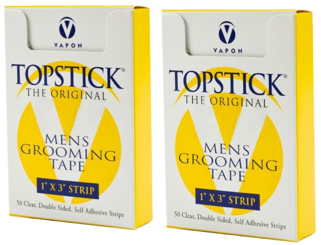 Vapon Topstick 1″ X 3″ – 50 Strips in Each Box (2 Boxes) Hypo-Allergenic All Purpose Clear Double Tape