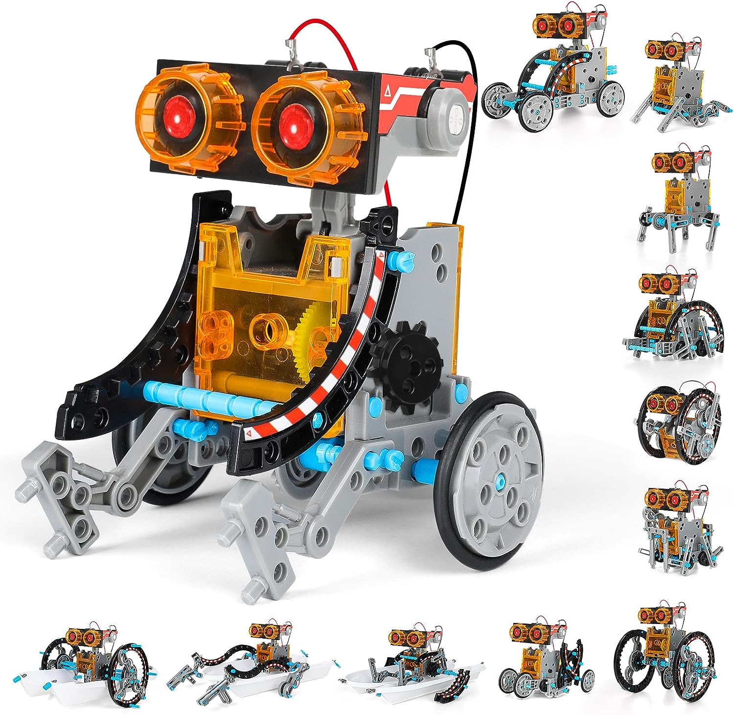 STEM Projects Toys for Kids, Jornarshar 29-In-1 Solar Robot Kits Toy for Ages 8-18 Gift, Science Educational Experiment Kits for Kids Boys Girls, Solar Power or Battery Operated