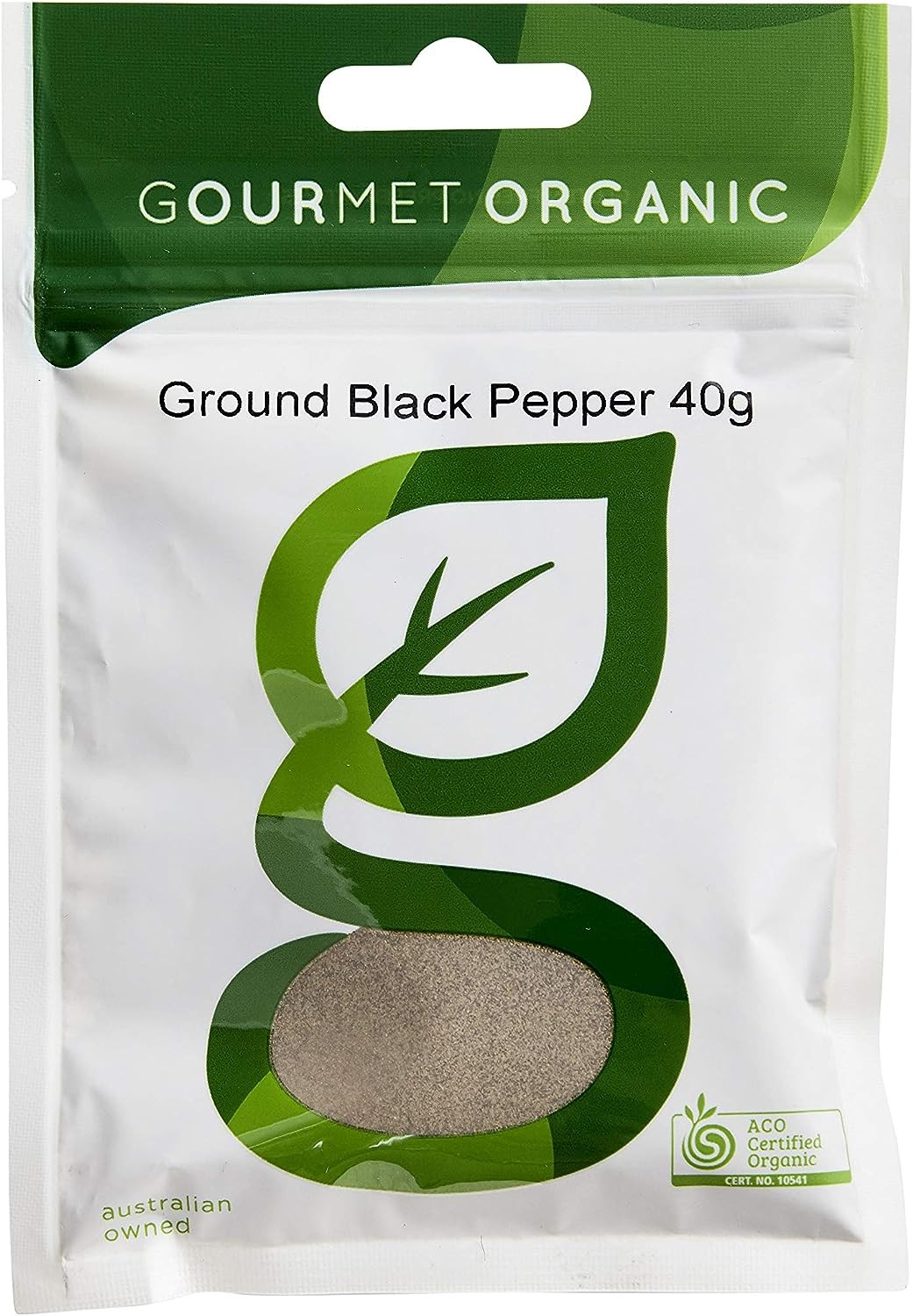 Gourmet Organic Herbs Ground Pepper Black 40 G