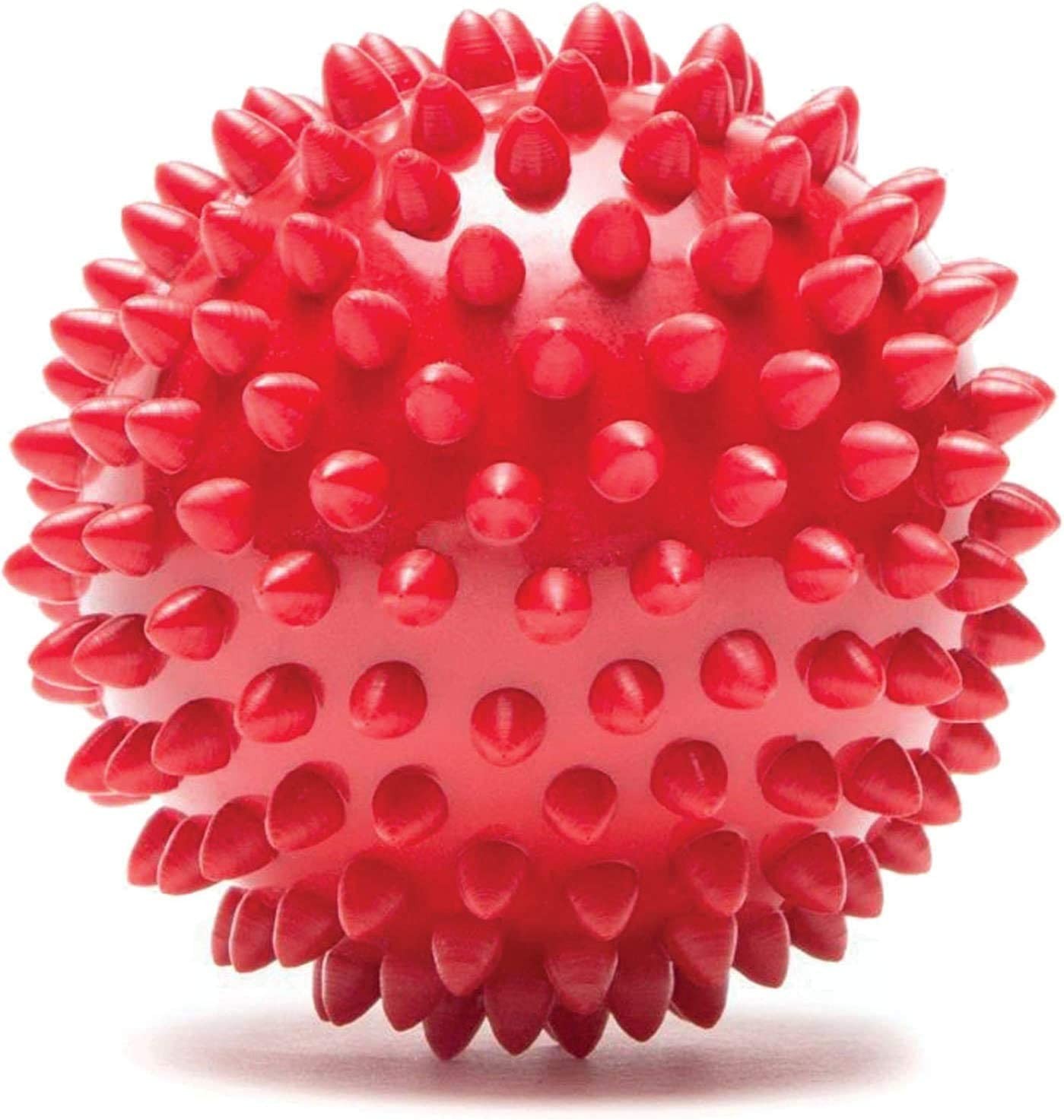 Diameter Spiky Massage Ball for Foot Back Deep Tissue Trigger Point Massaging, Plantar Fasciitis Roller for Pain and Circulation, Feet Muscle Therapy (7.5CM, Red)