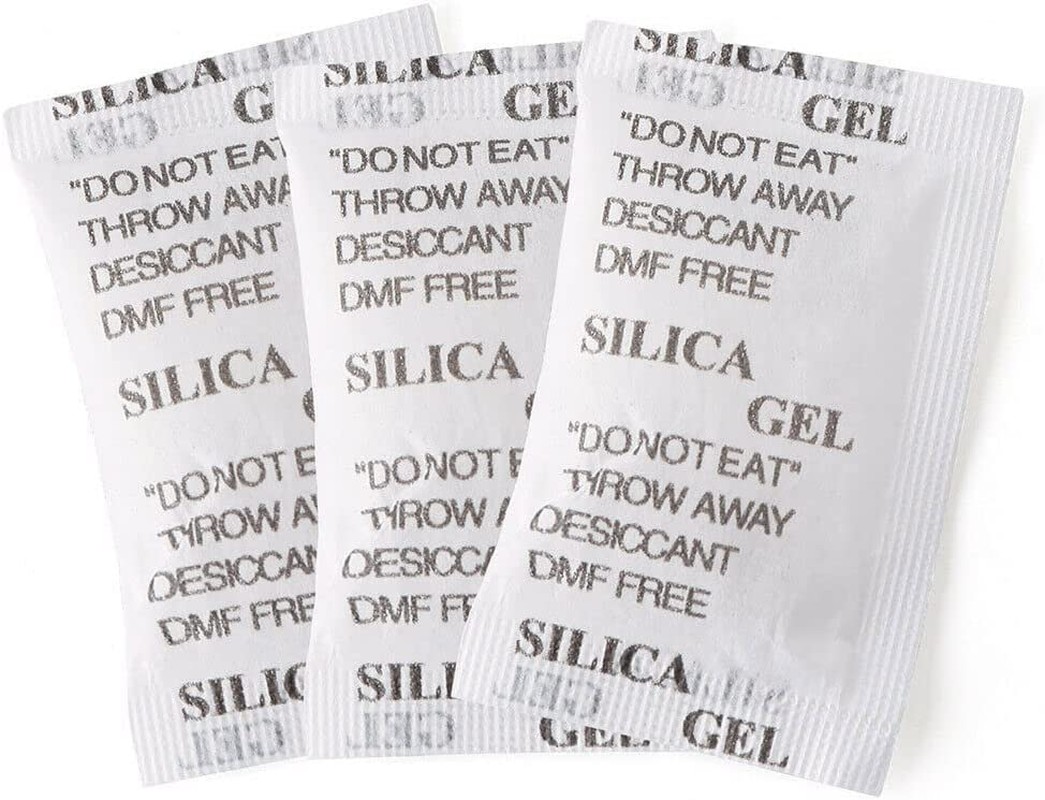 Durimoiy 10 Gram [60 Packets] Silica Gel Packets Desiccant Packs Dehumidifiers – Breathable Fabric Silica Packets, Reusable Silica Gel Packs, Silica Gel – High Moisture Absorption