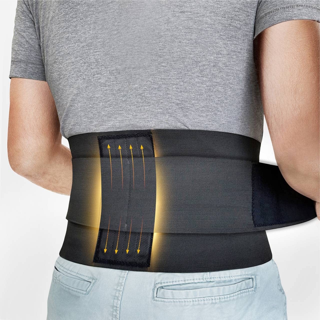 Bracoo Lower Back Brace, Lumbar & Abdominal Support Belt for Sprains, Strains, Pain Relief & Posture Correction – Breathable & Ultra-Lightweight Stabilizers, BS33