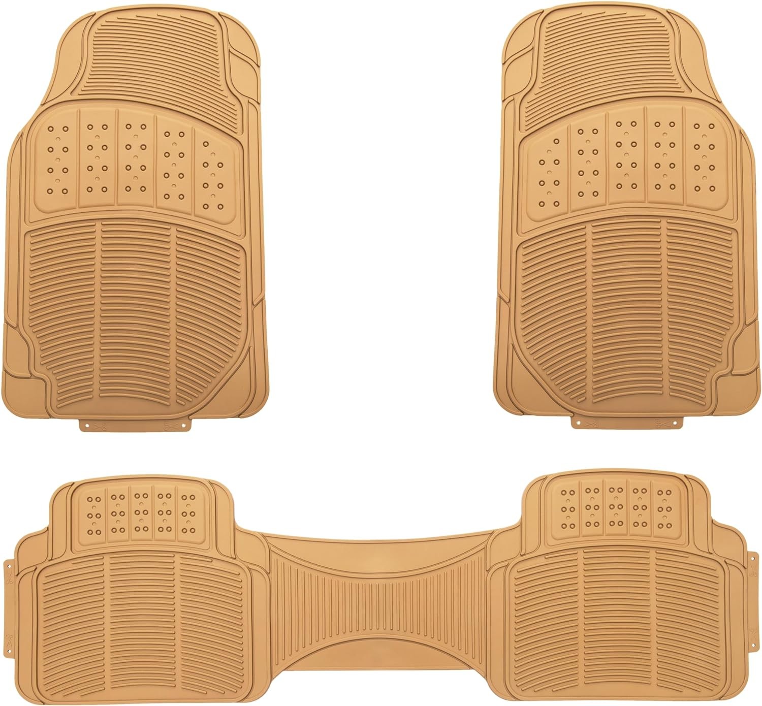 Amazon Basics 3 Piece Car Floor Mat, Beige