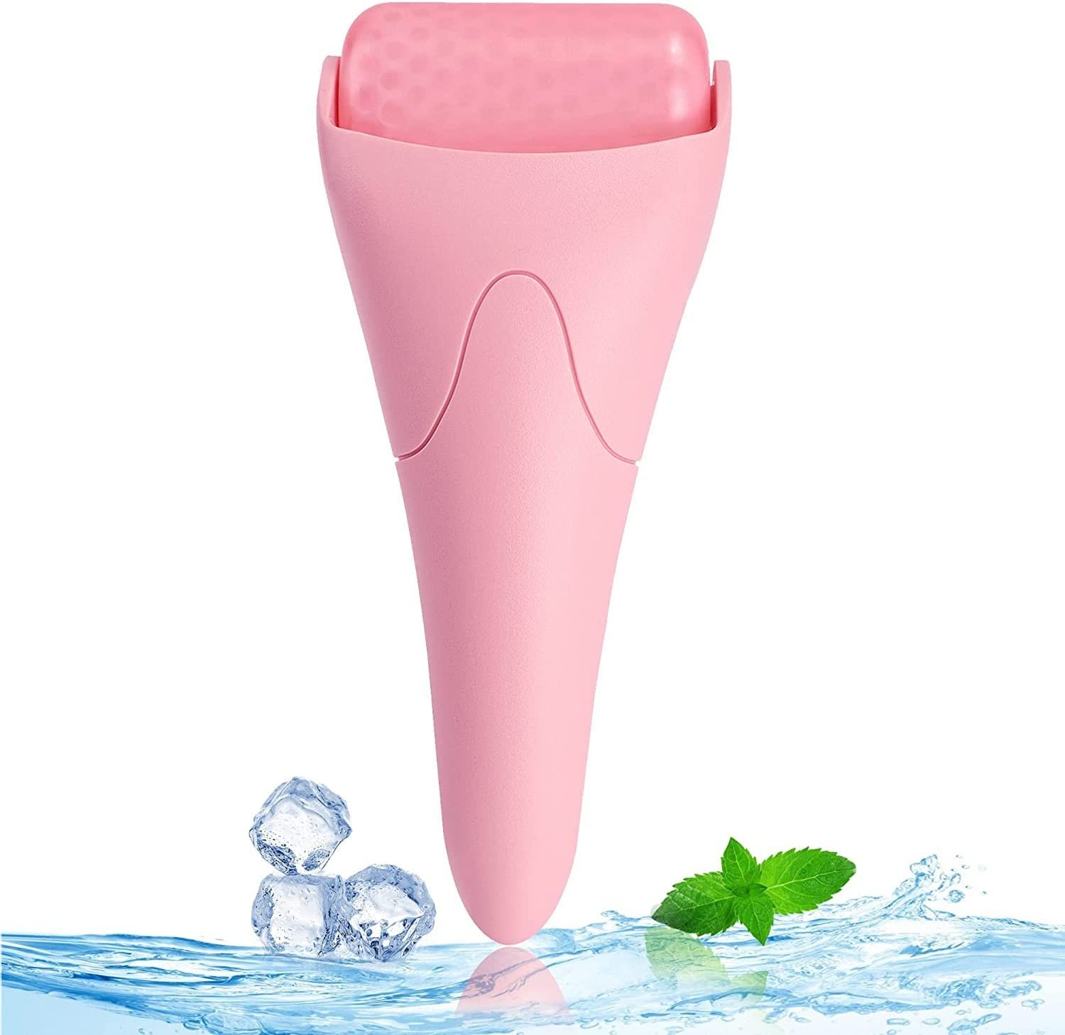 Ice Roller for Face & Eye Massage,Face Roller for Reducing Puffiness,Reduce Wrinkles Puffiness Migraine Pain Relief (Pink)