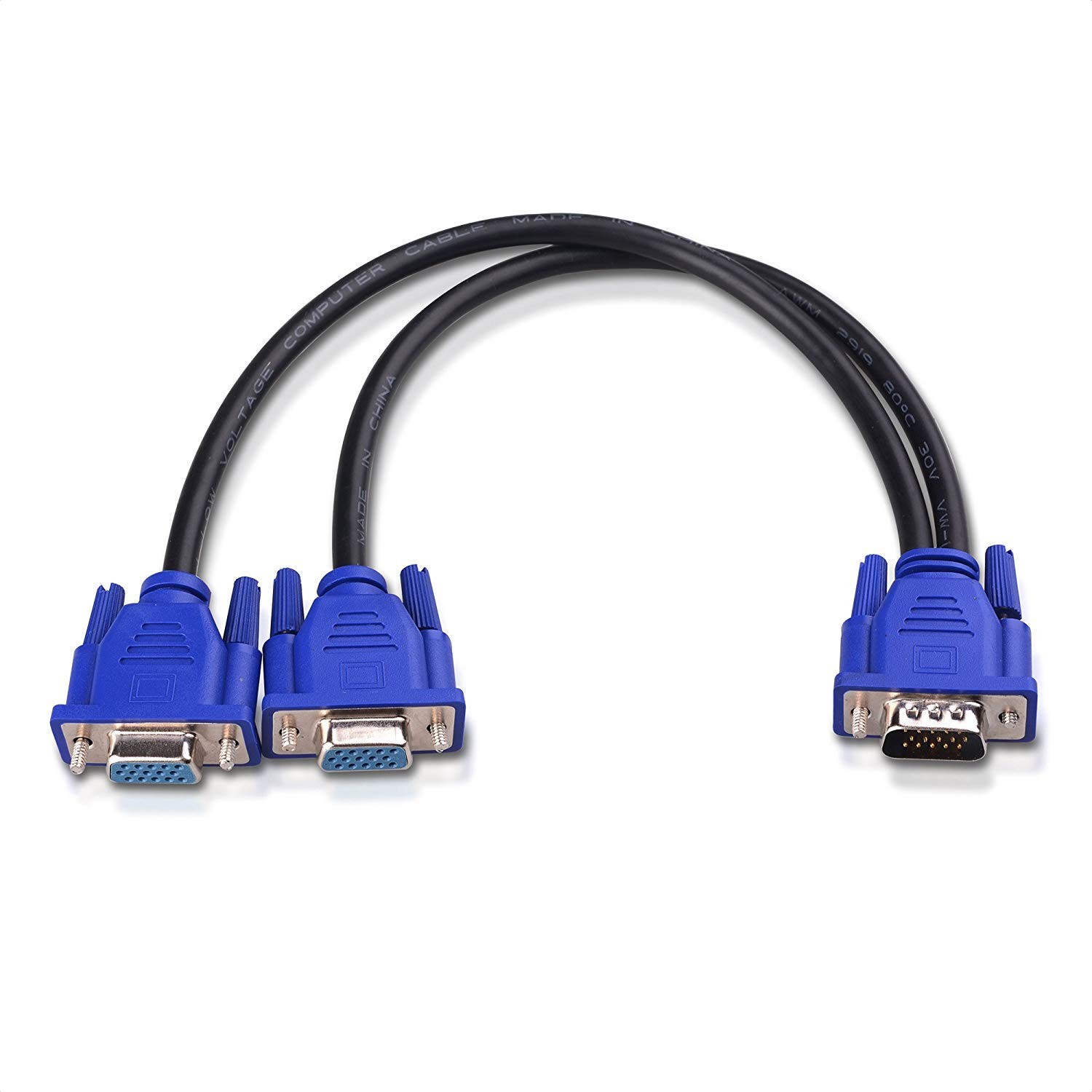 Cable Matters VGA Splitter Cable (VGA Y Cable) for Screen Duplication – 30Cm