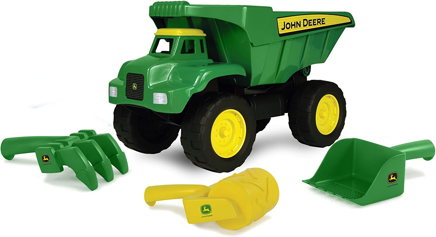 John Deere 15″ Big Scoop Dump Truck with Sand Tools