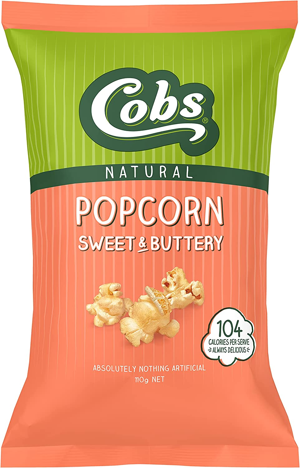 Cobs Natural Sweet & Buttery Popcorn, 110G